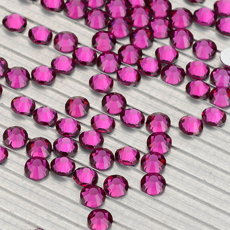 Nail Art Fuchsia - Fuchsia Helle SS3-SS50 Glas Kristall Nicht-Hotfix