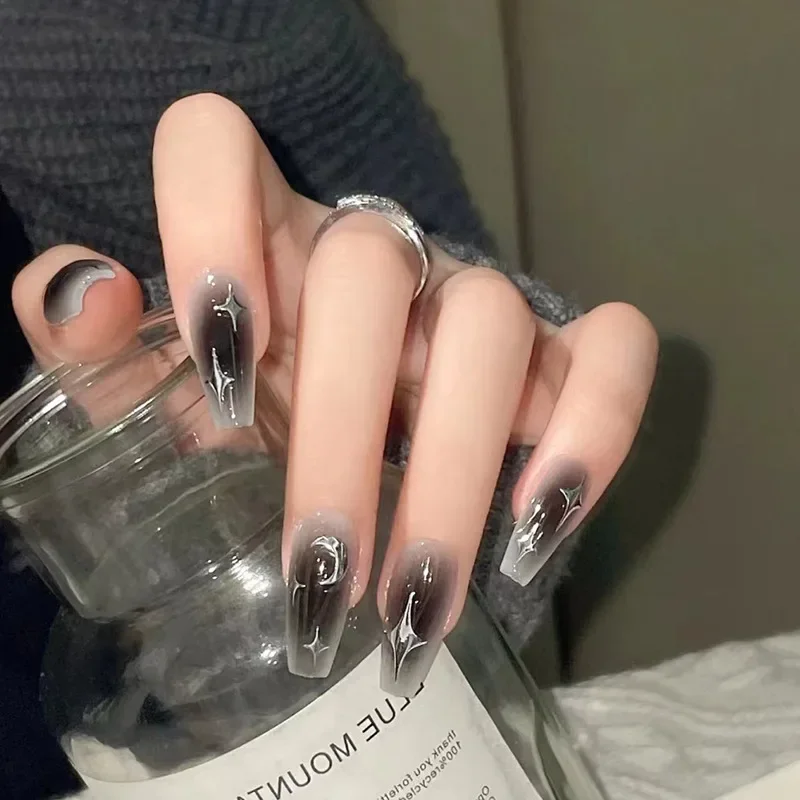 Nail Art Love - 24 Teile/satz Dark Spice Tragbare Schwarz