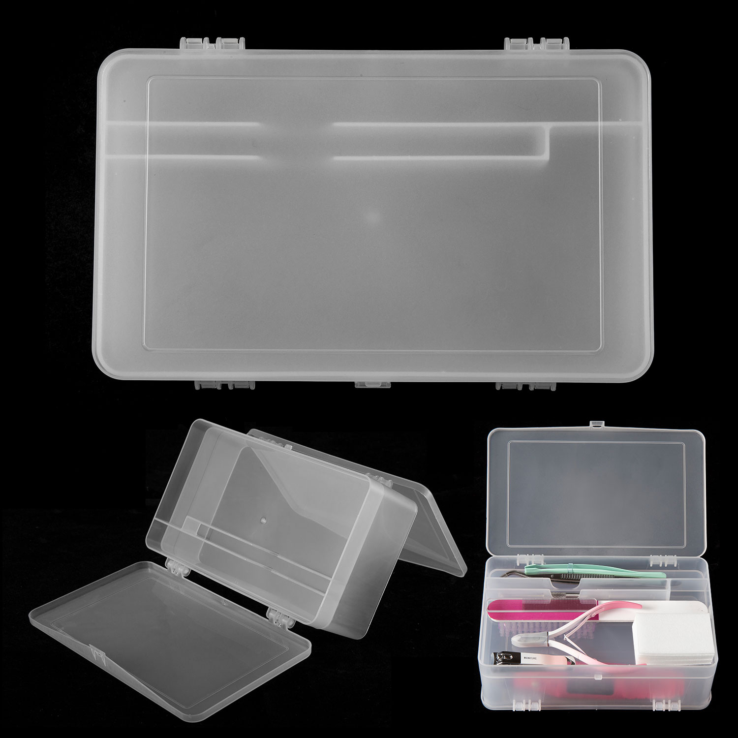 Dual-Open 2-Tier Super Kapazit – Nail Art Halal Bewertung und Preis