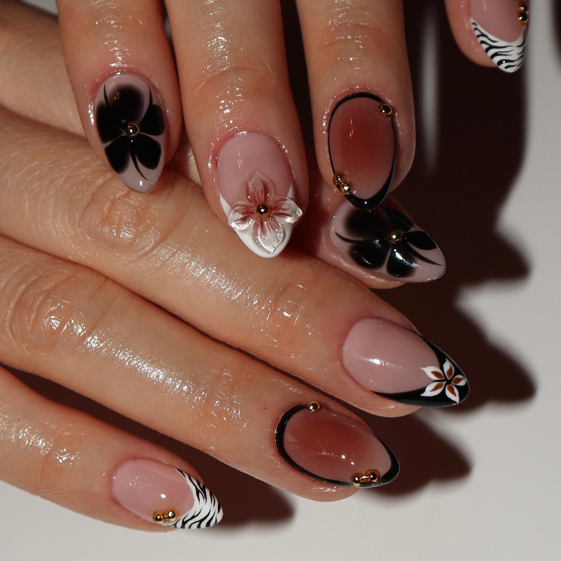 24 Stück Blumen-Kunstnägel, br – Nail Art Flower Bewertung und Preis
