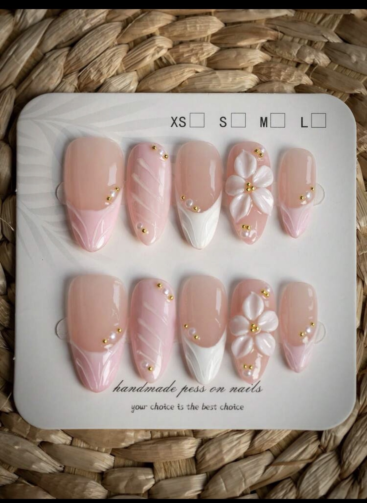 10 Stück mandelförmige handgef – Nail Art Wedding Bewertung und Preis