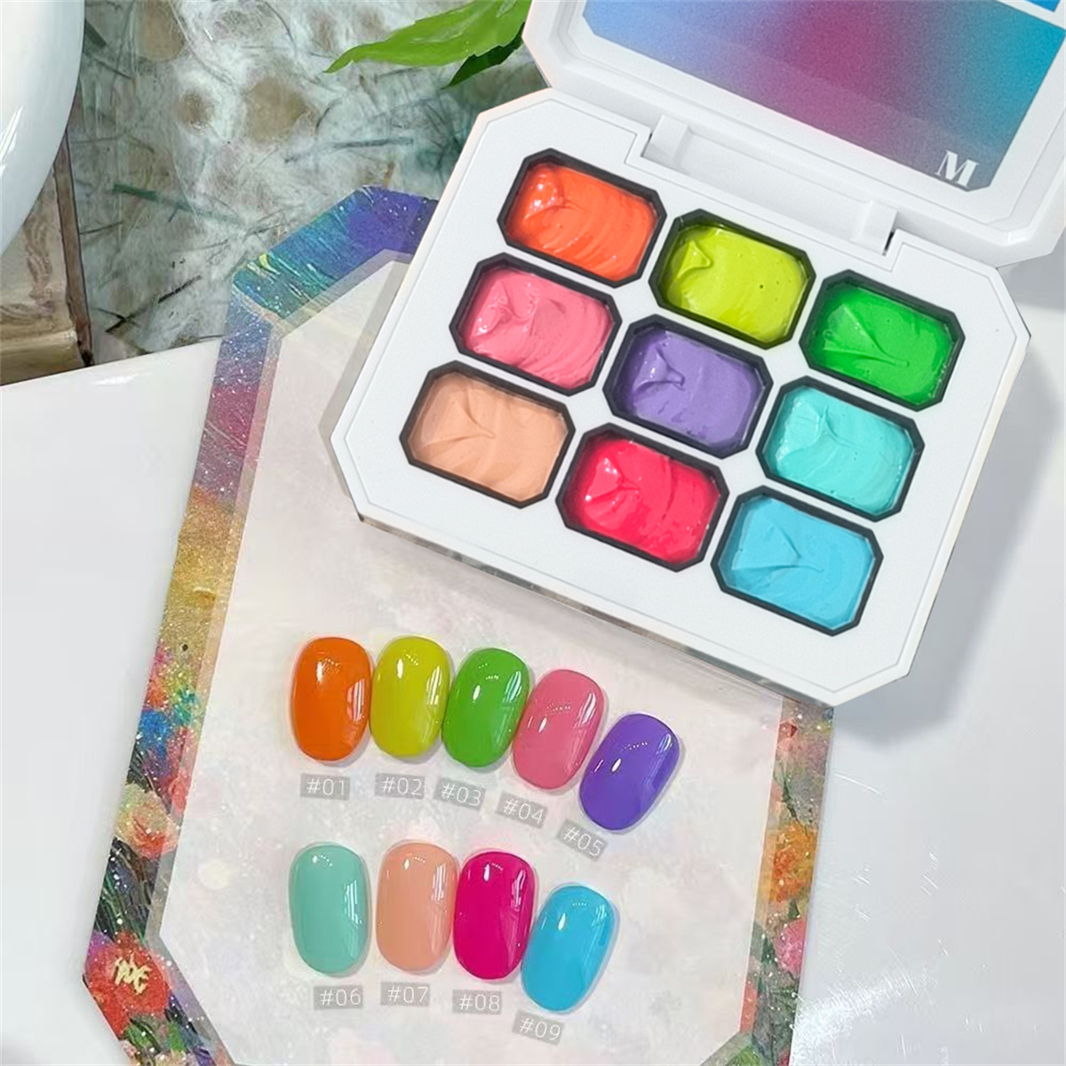 1 Stück 9-Farben Solid Nagella – Nail Art Halal Bewertung und Preis