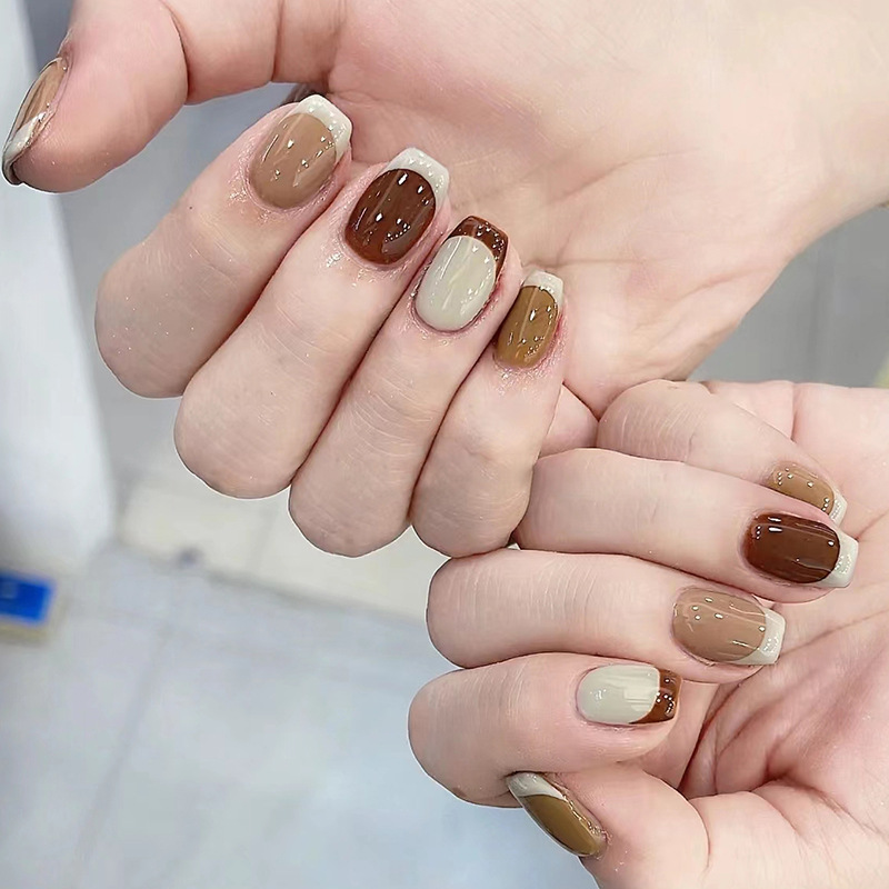 24 Stück Karamellbraun Ombre G – Nail Art Simple Elegant Bewertung und Preis