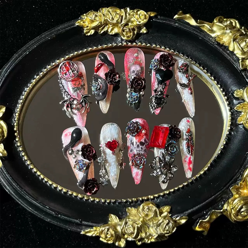 Coole Dunkle Punk-Nagelsticker – Nail Art Love Bewertung und Preis