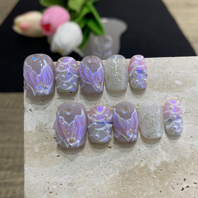 10 Stück Schmetterlings-Blumen – Nail Art Flower Bewertung und Preis
