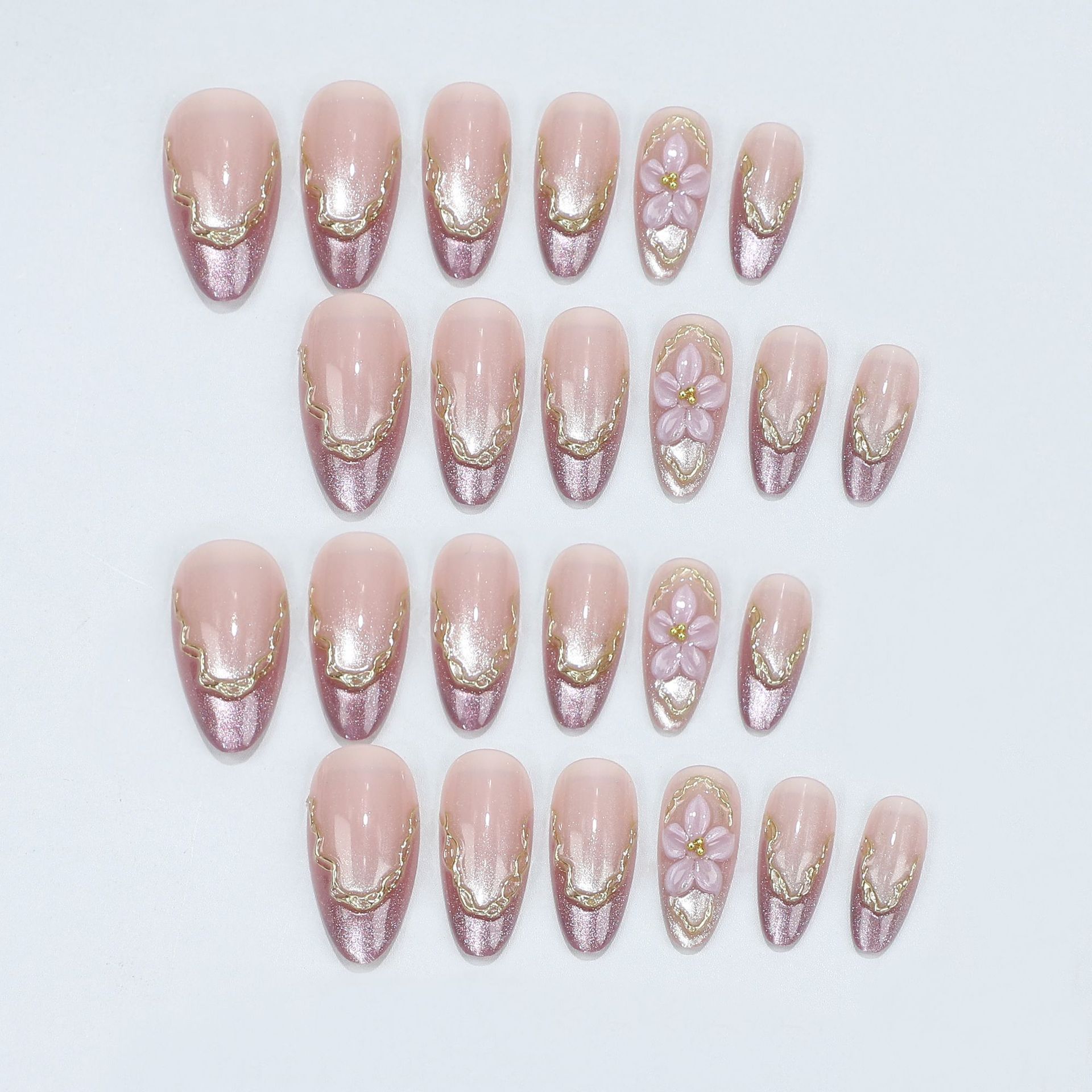 3D-Blumen-Kunstnägel mit glänz – Nail Art Flower Bewertung und Preis