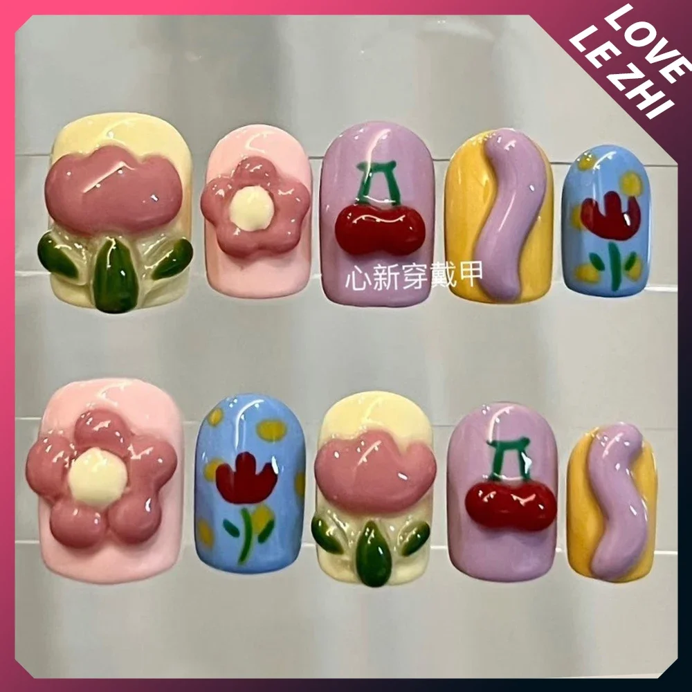 10 Stücke Diy Kreativität Lust – Nail Art Love Bewertung und Preis