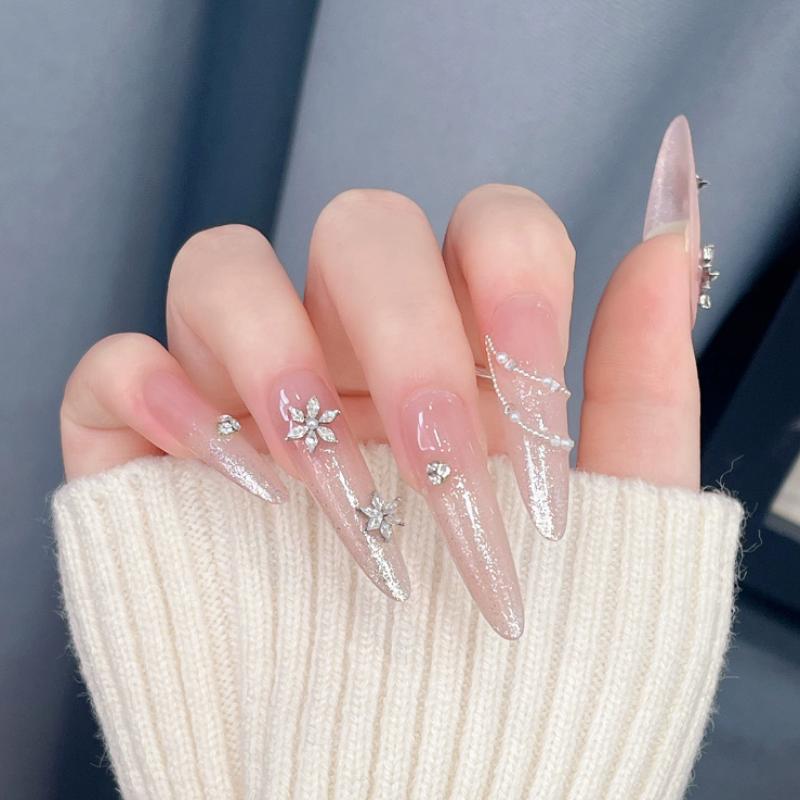 5 Stücke Schneeflocke Blume Zi – Nail Art Flower Bewertung und Preis