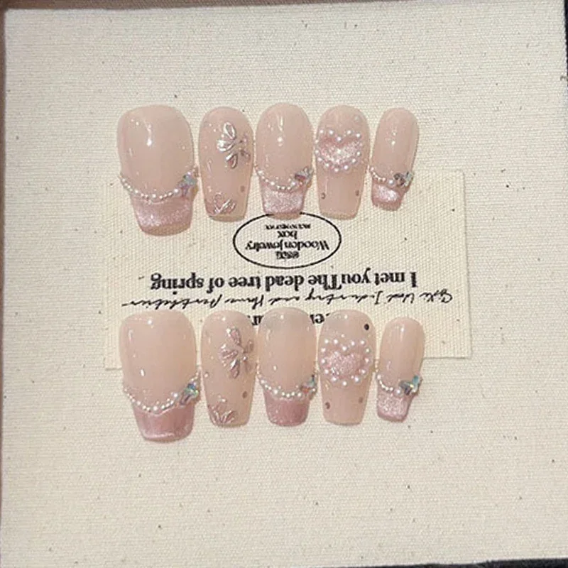 10 Stück süßes handgefertigtes – Nail Art Love Bewertung und Preis