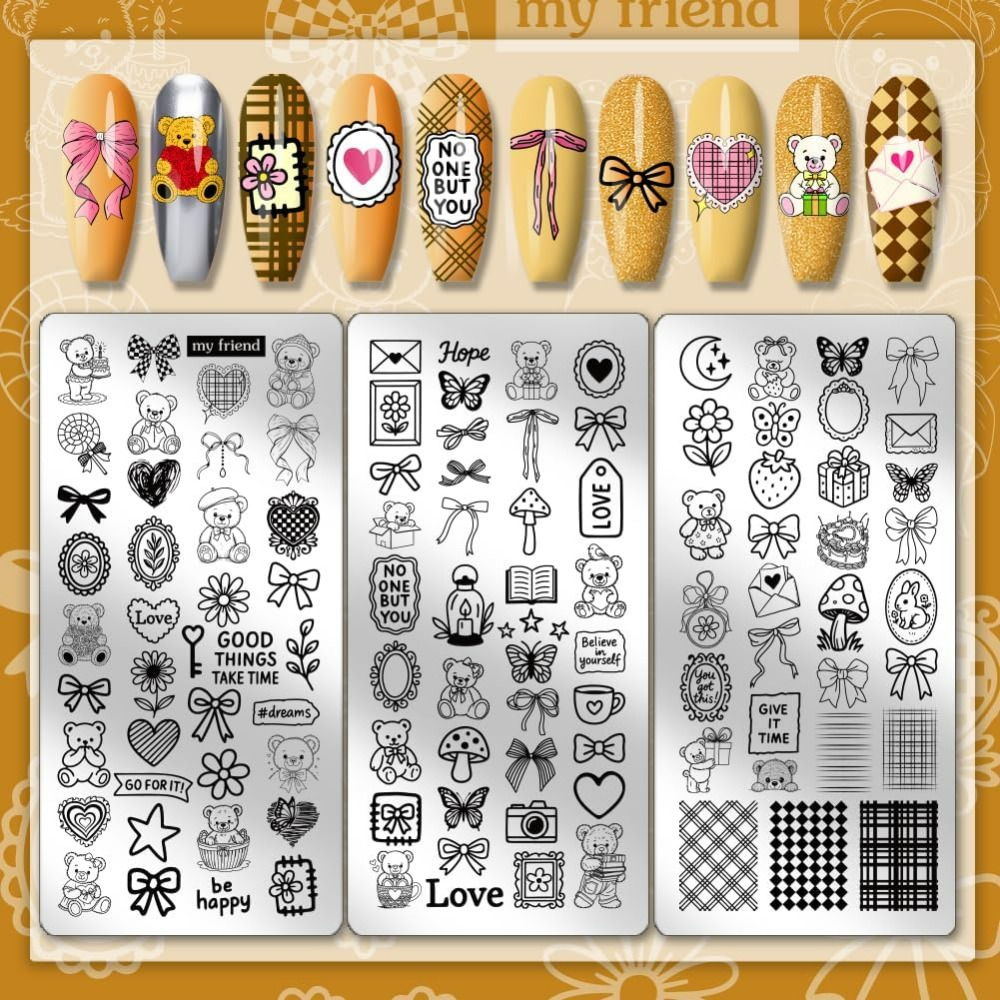 3 Stück Niedliche Bären-Nagels – Nail Art Love Bewertung und Preis