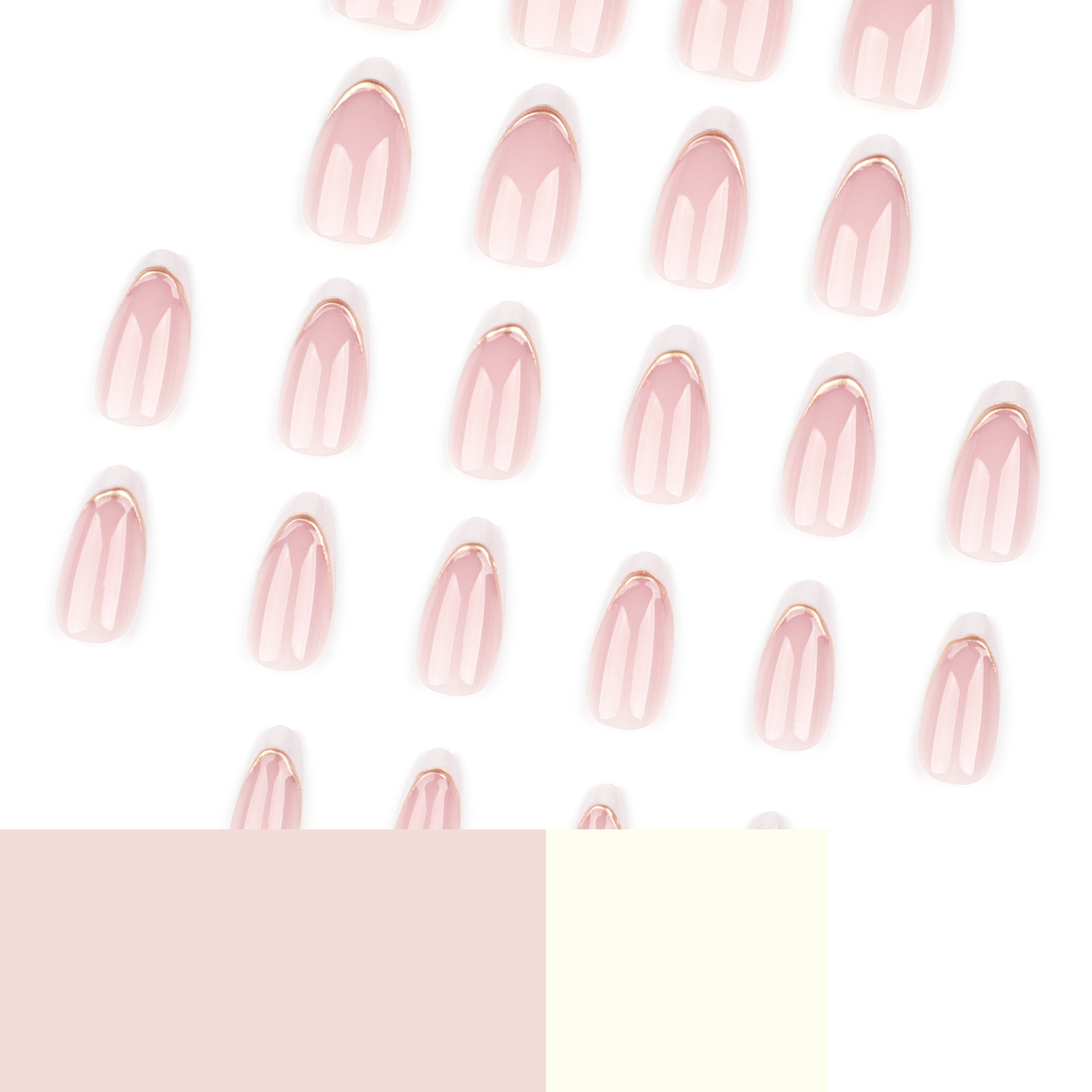 Französische Nude Pink Weiße K – Nail Art Simple Elegant Bewertung und Preis