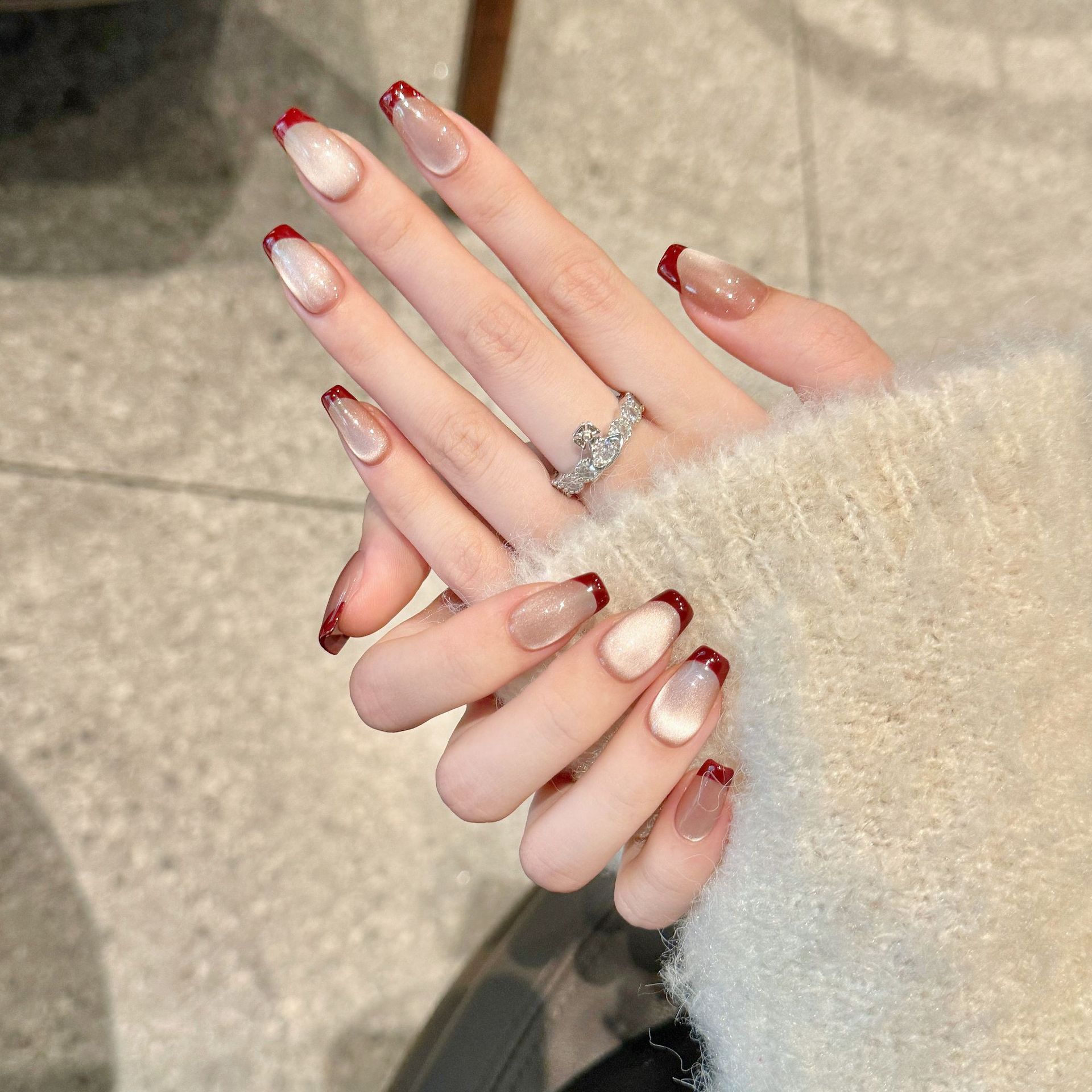 10 Stück handgefertigte gepres – Nail Art Simple Elegant Bewertung und Preis