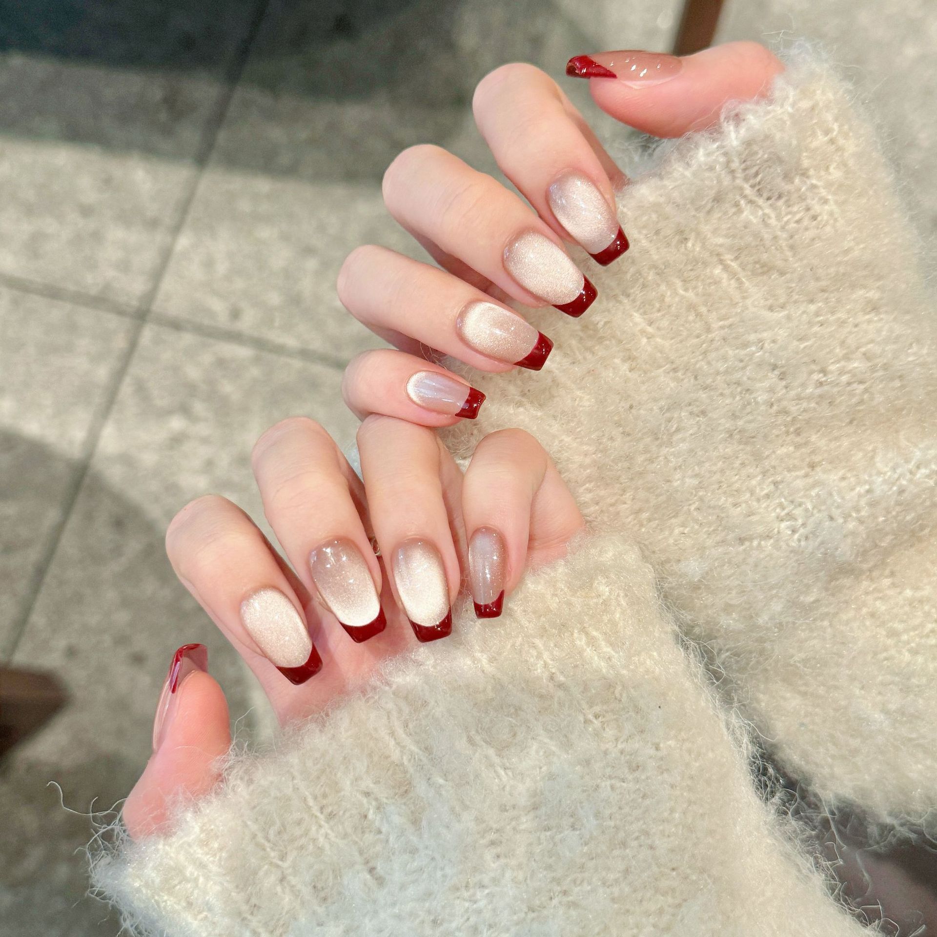 10 Stück handgefertigte gepres – Nail Art Simple Elegant Bewertung und Preis