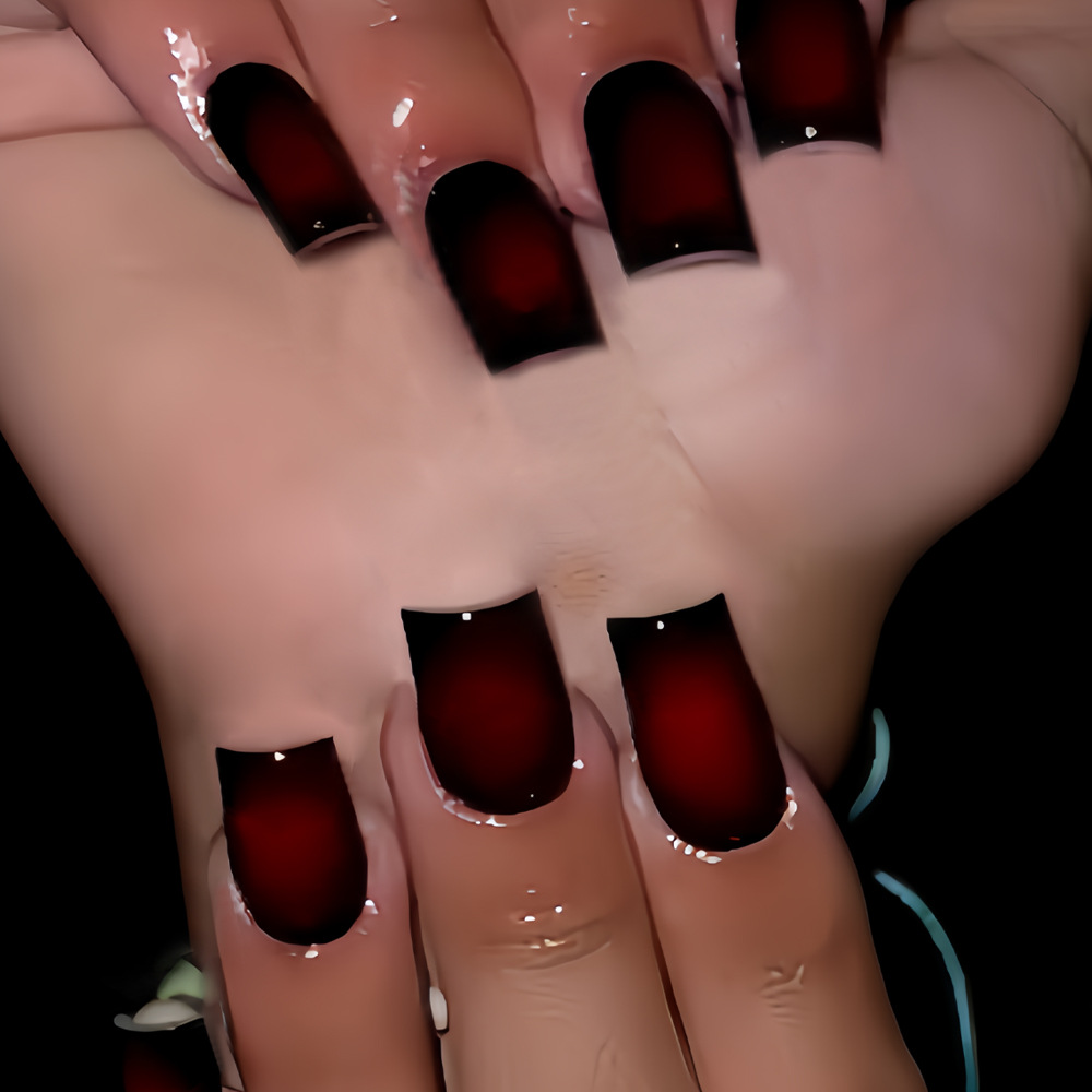 Kurze, quadratische Kunstnägel – Nail Art Flower Bewertung und Preis