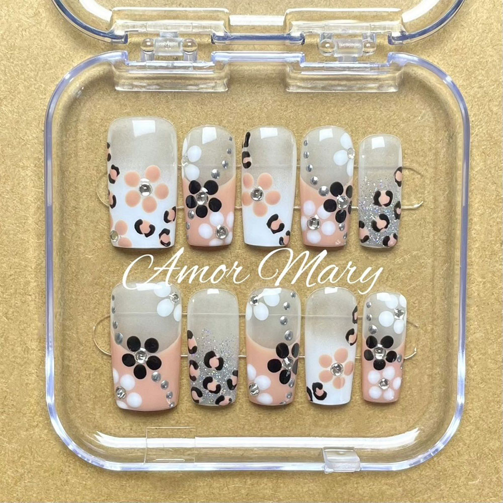 Sommerfrische 3D-Blumen-Diaman – Nail Art Love Bewertung und Preis