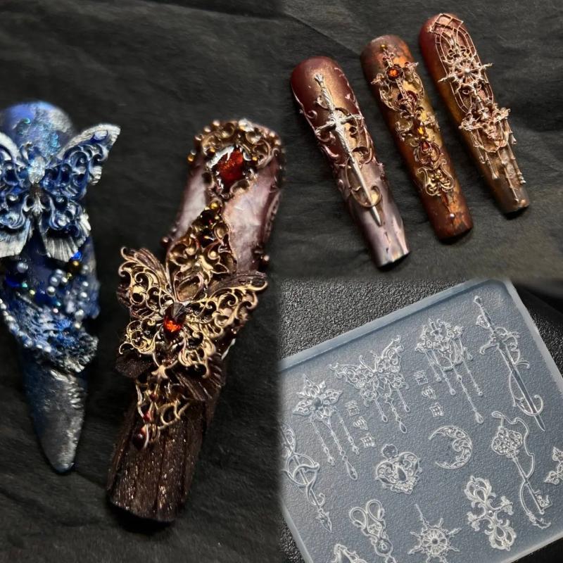 1 Stück Europäischer Retro-Sti – Nail Art Flower Bewertung und Preis