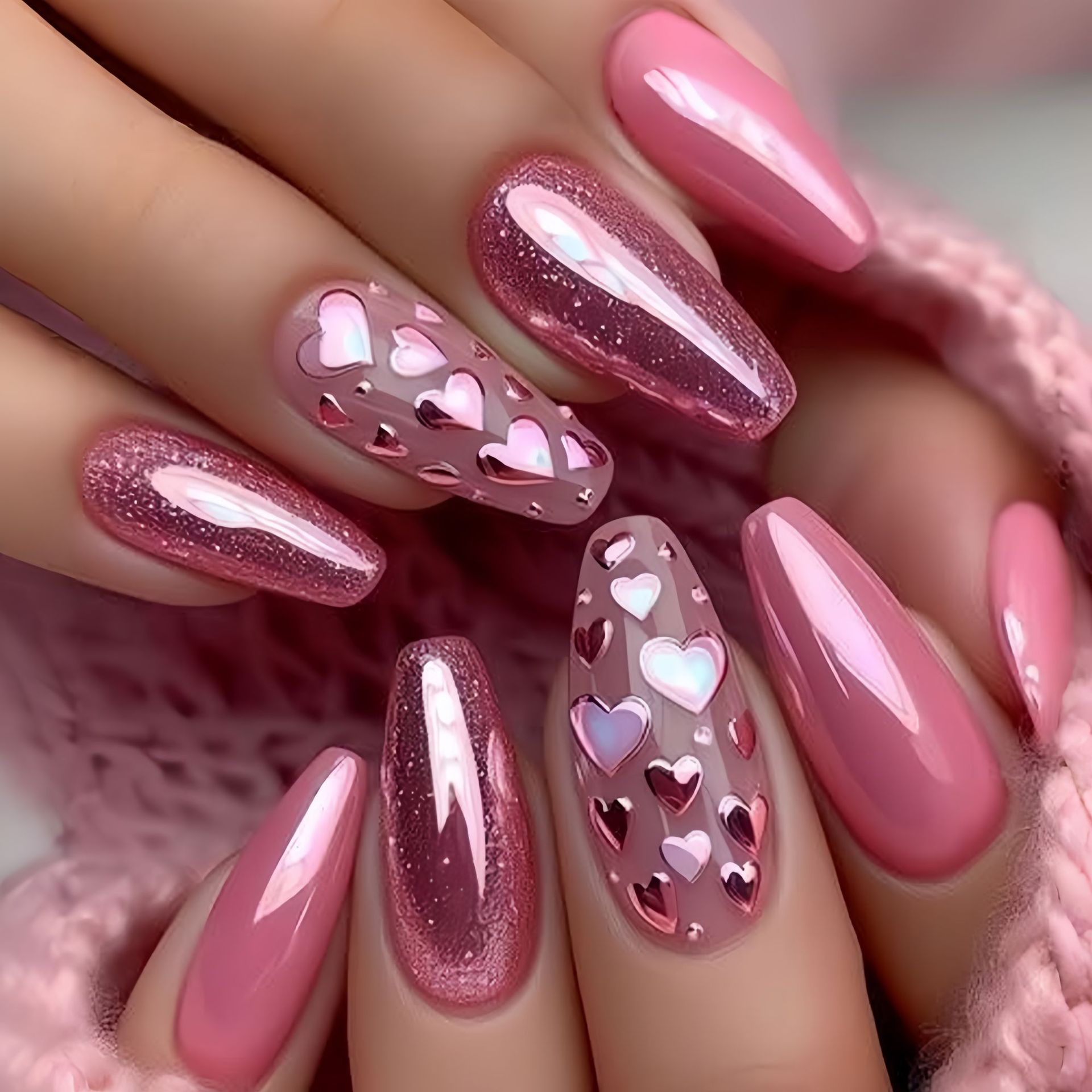 Mittellange künstliche Nägel,  – Nail Art Wedding Bewertung und Preis