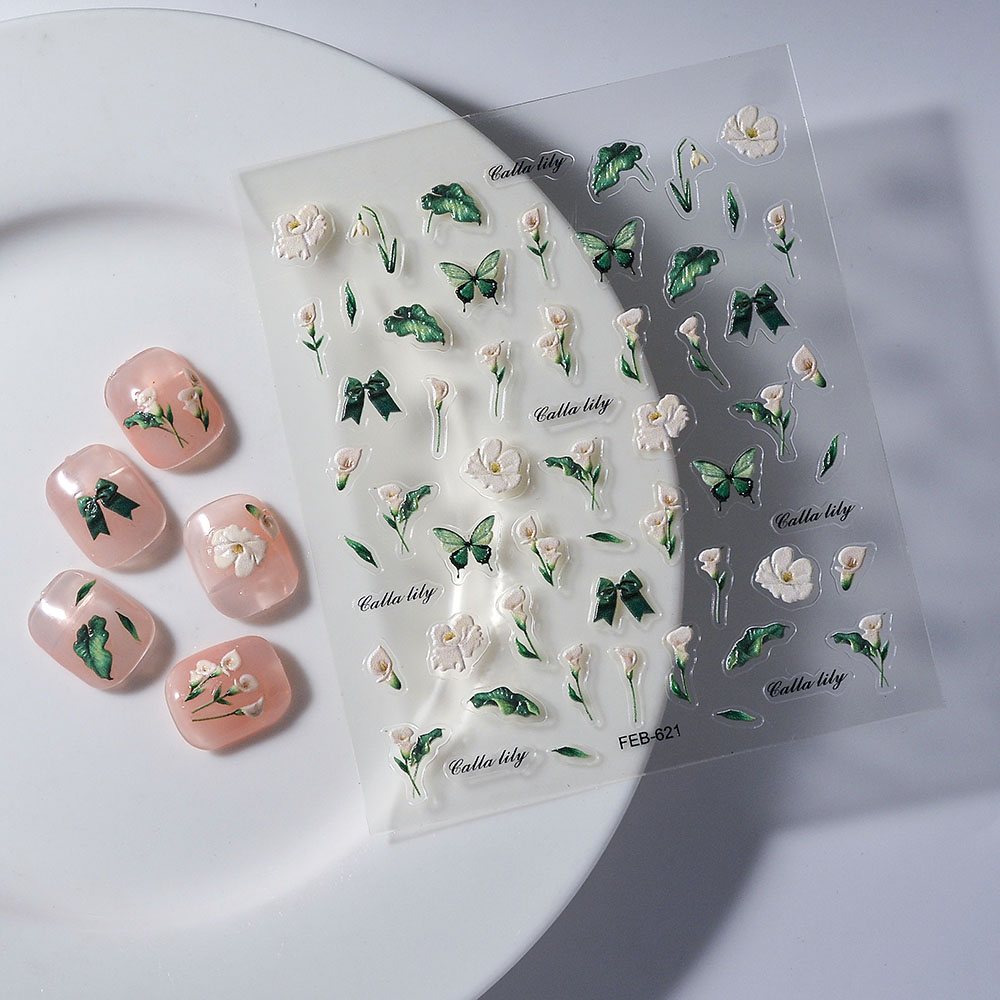 1 Stück 5D-Blumenaufkleber, Re – Nail Art Simple Elegant Bewertung und Preis